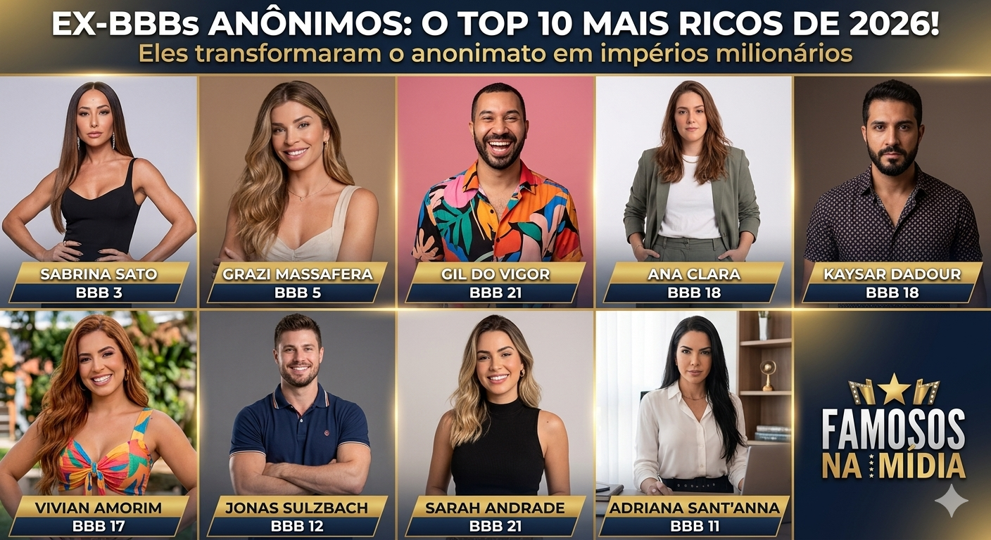 10 ex-BBBs anônimos que ficaram mais ricos que os vencedores de suas edições