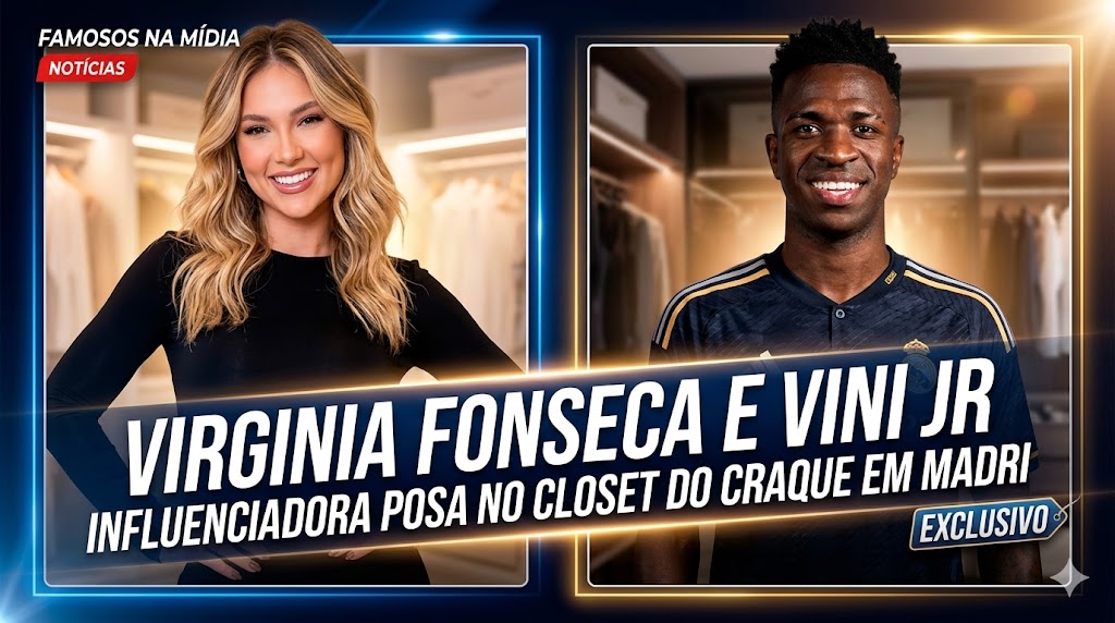 Virginia Fonseca e Vini Jr: Influenciadora surpreende com selfie no closet do craque em Madri