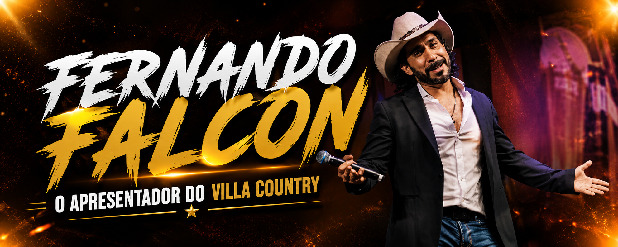 FERNANDO FALCON: O APRESENTADOR DO VILLA COUNTRY.