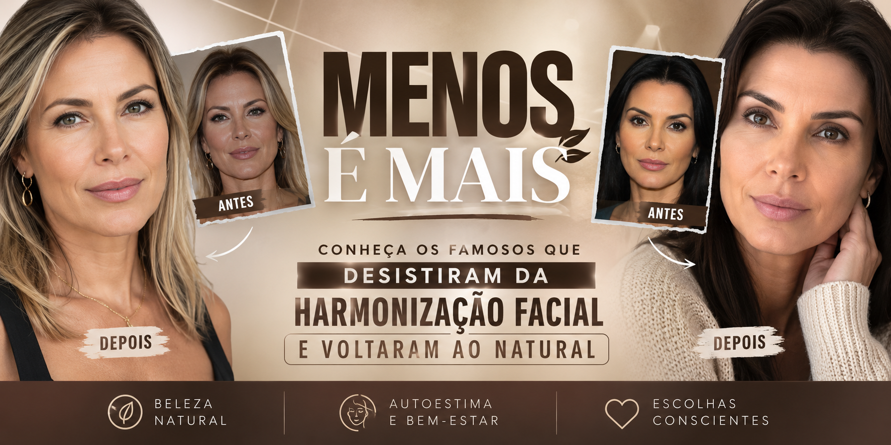 Menos é mais: Conheça os famosos que desistiram da harmonização facial e voltaram ao natural