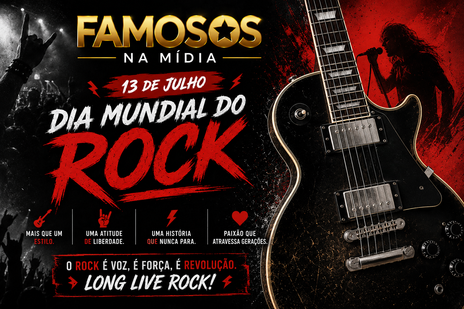 Dia Mundial do Rock: conheça a origem da data e a importância de um dos gêneros musicais mais influentes do mundo