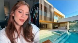 Ana Clara Lima, apresentadora da TV Globo, associada à notícia sobre a compra de uma mansão de luxo no Rio de Janeiro.